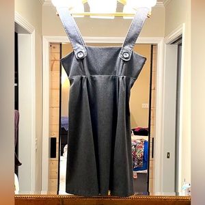 Adorable grey suiting fabric dress, great statement piece for the office